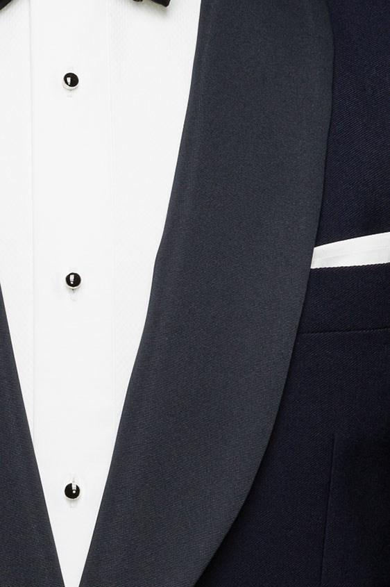 Черно-синий смокинг