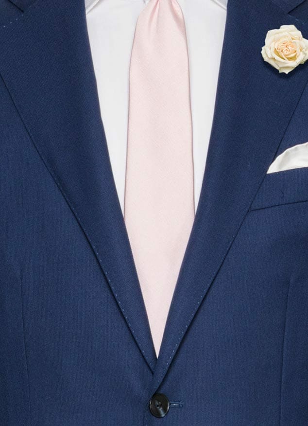 Синий свадебный костюм