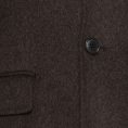 Темно-коричневое пальто из шерсти