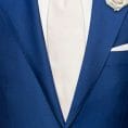 Ярко-синий свадебный костюм