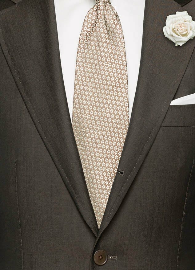 Темно-коричневый свадебный костюм