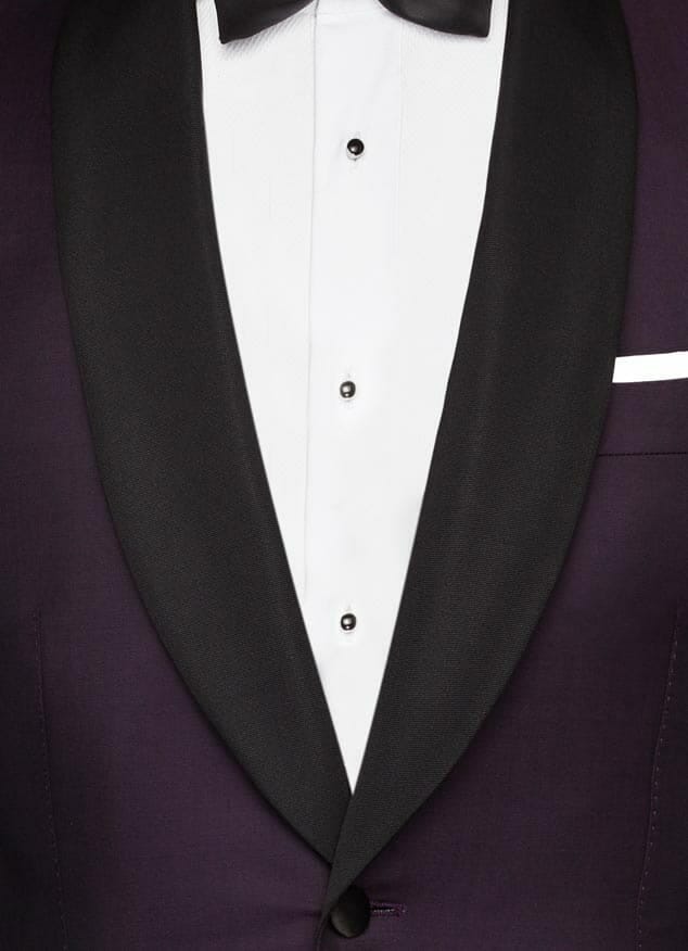 Свадебный смокинг темно-фиолетового цвета