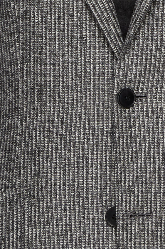 Пиджак серый в мелкую полоску