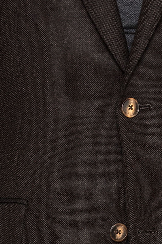Темно-коричневый пиджак из шерсти