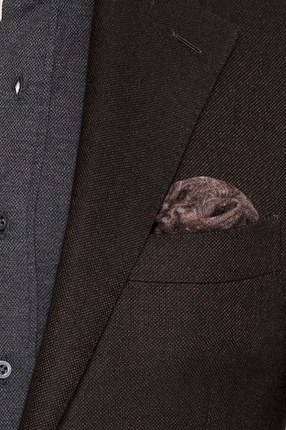 Темно-коричневый пиджак из шерсти