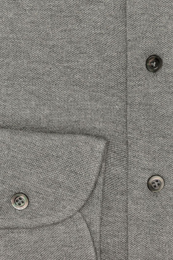 Сорочка-поло серая