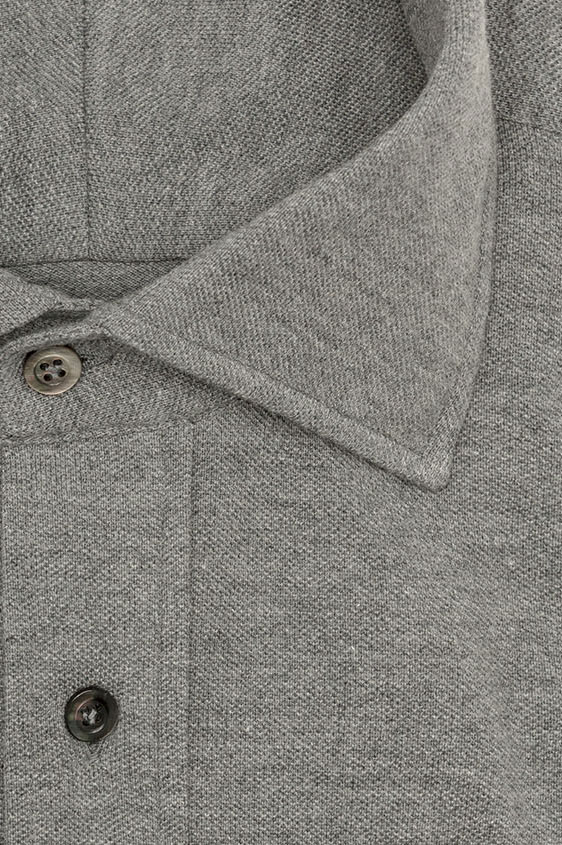 Сорочка-поло серая