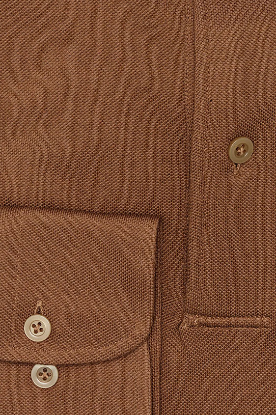 Сорочка-поло цвета карамель