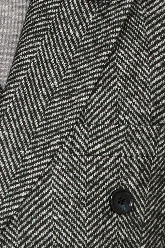 Зелёное пальто в ёлочку