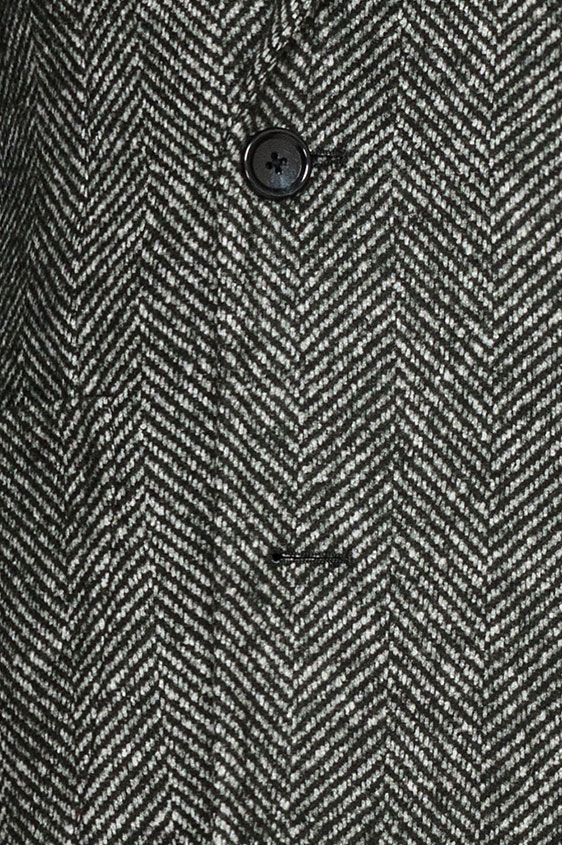 Зелёное пальто в ёлочку