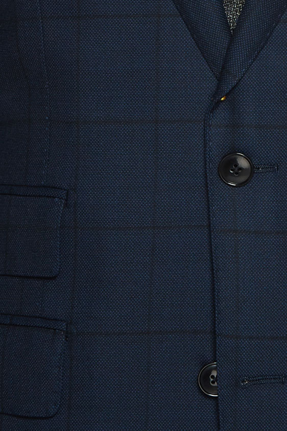 Темно-синий костюм из шерсти