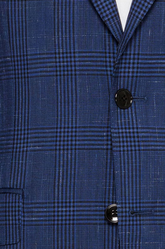 Костюм синий в темную клетку “гленчек”