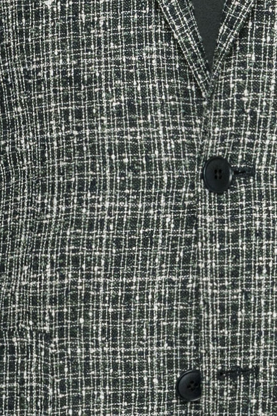 Пиджак сине-зеленый с фактурной клеткой