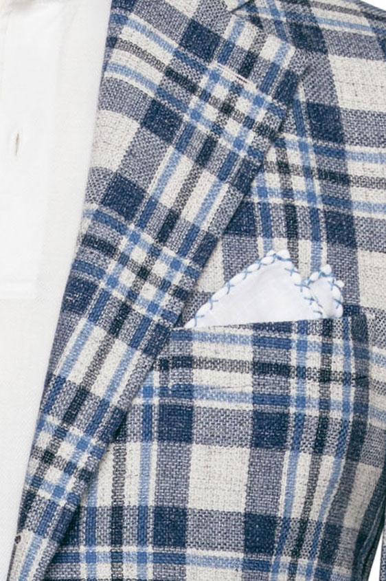 Пиджак в яркую клетку