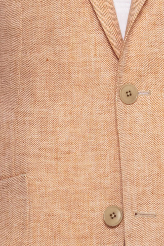 Пиджак светло-оранжевый в “елочку”