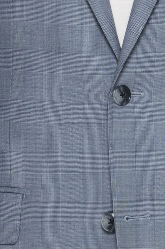 Костюм голубой в клетку “гленчек”