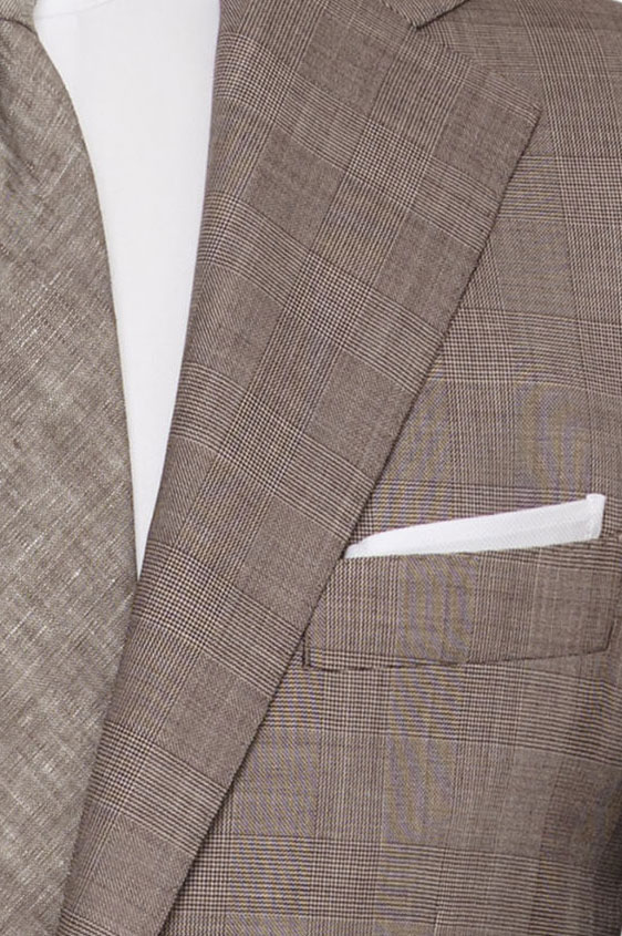 Костюм светло-коричневый в клетку “гленчек”