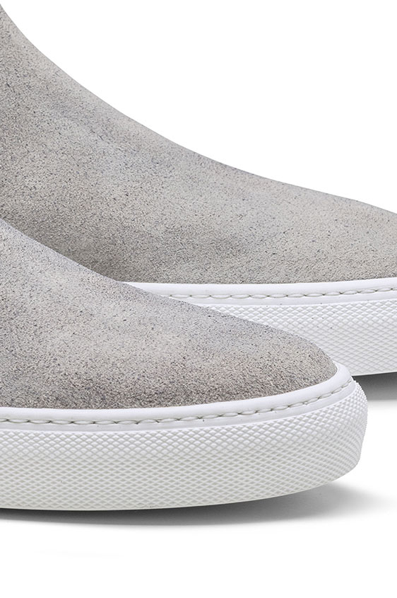 Кеды челси из серой замши