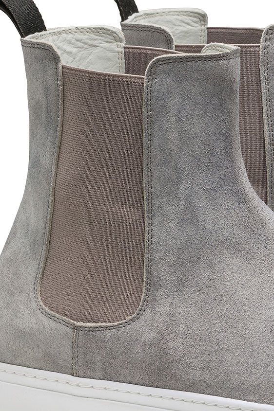 Кеды челси из серой замши