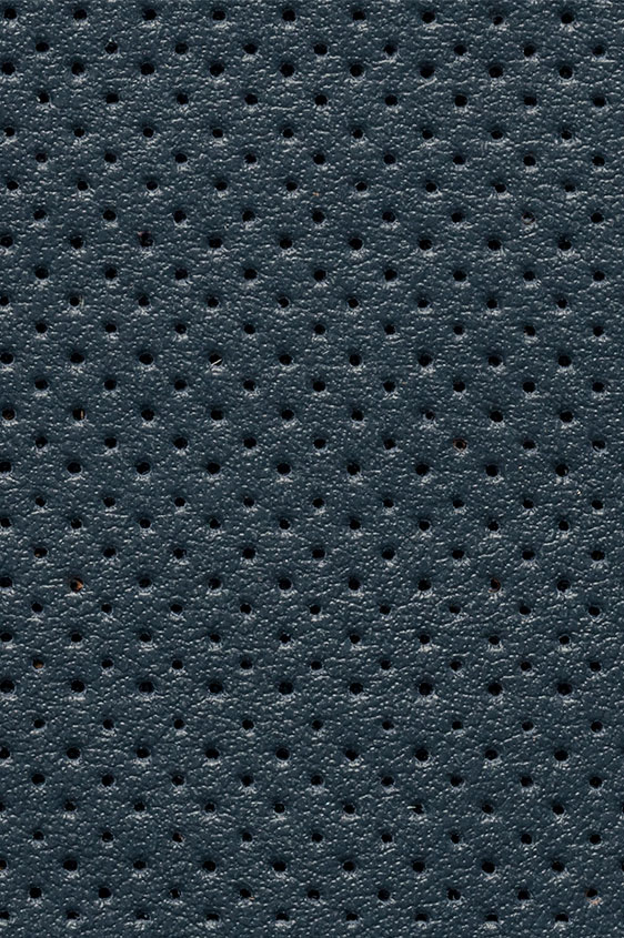 Темно-синие кеды из перфорированной кожи