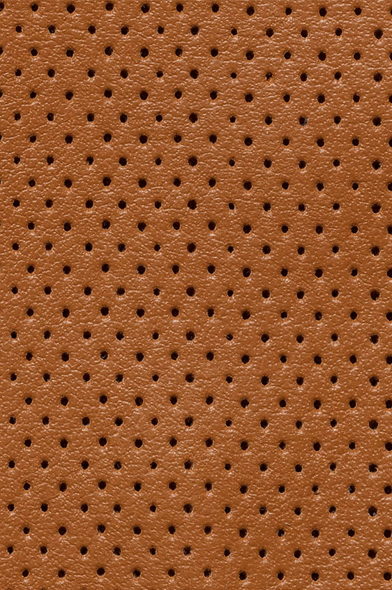 Светло-коричневые кеды из перфорированной кожи