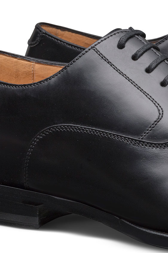 Черные оксфорды из натуральной кожи