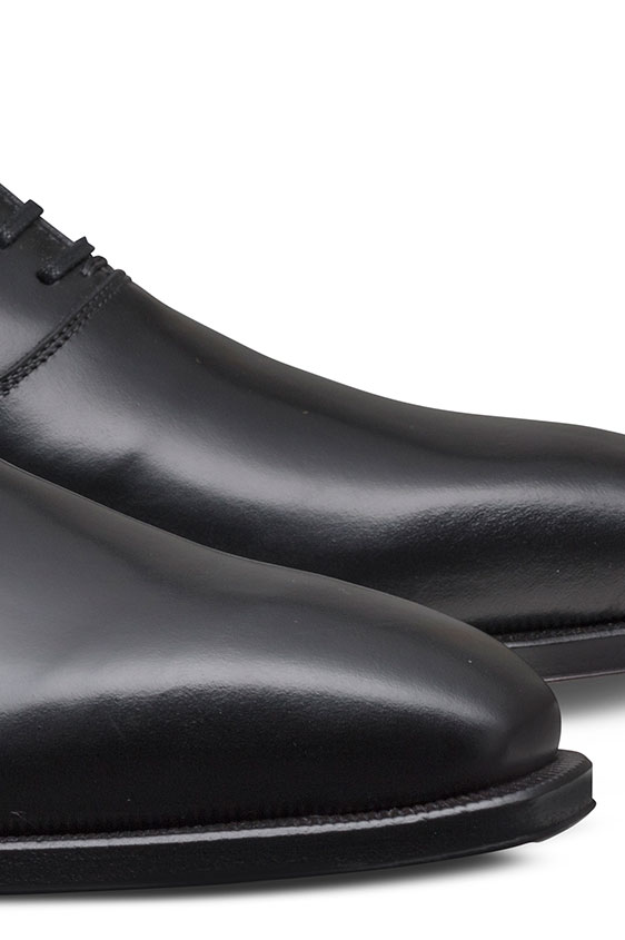 Черные оксфорды из кожи