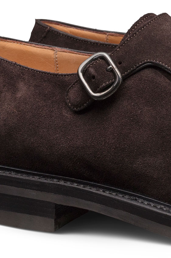 Монки темно-коричневые из замши