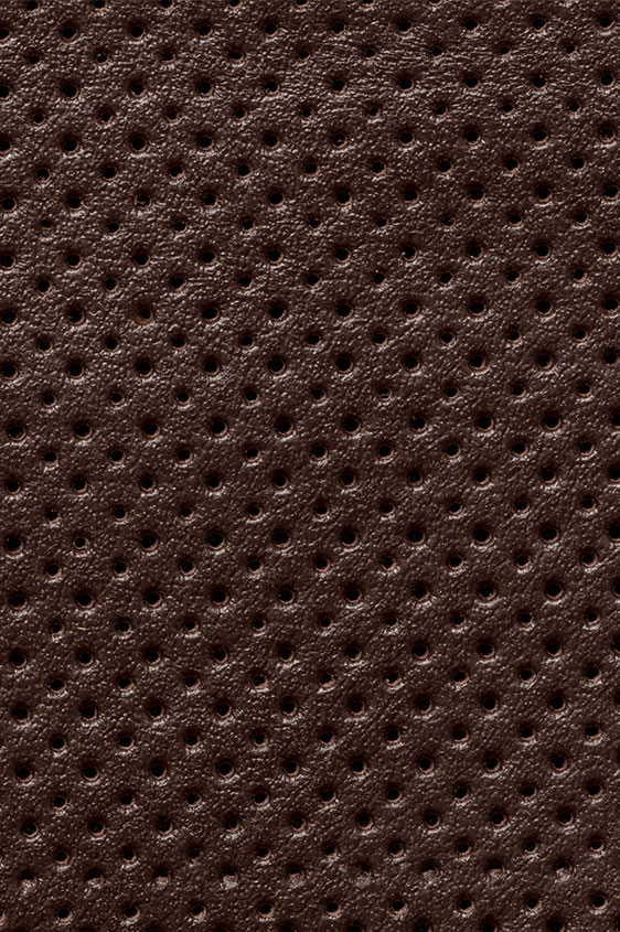 Слипоны темно-коричневые из перфорированной кожи