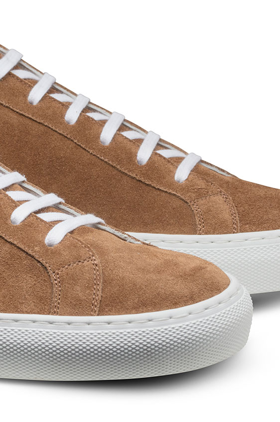 Кеды терракотового цвета из замши