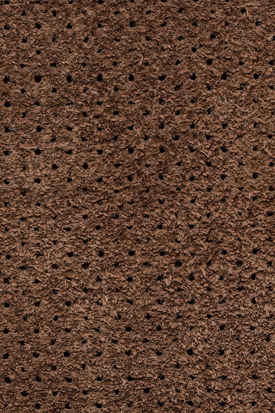 Темно-коричневые кеды из перфорированной замши