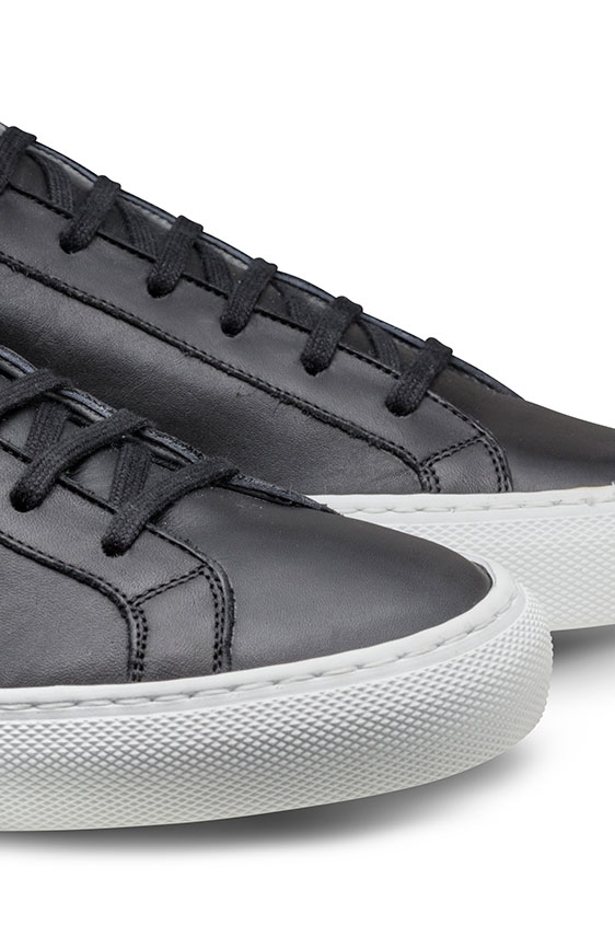 Черные кеды из кожи