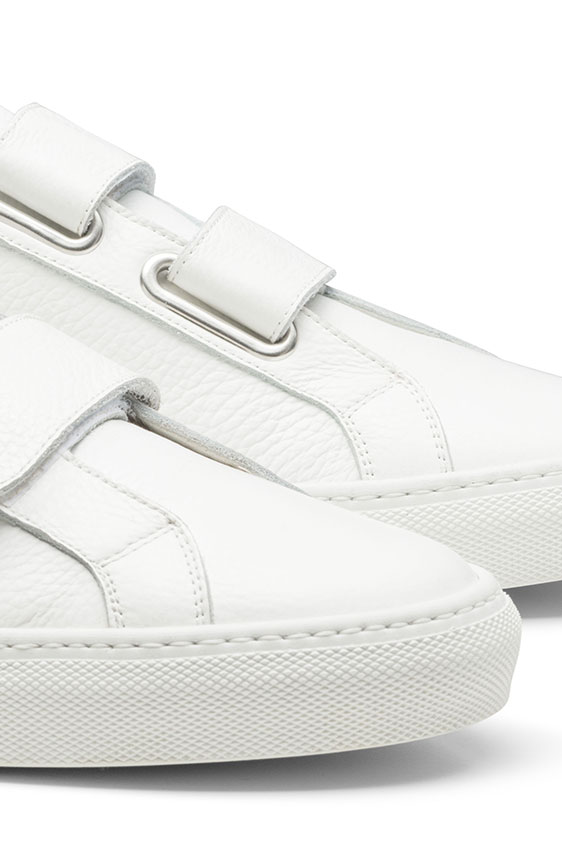 Кеды белые из кожи