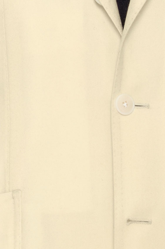 Костюм цвета слоновой кости структуры твил