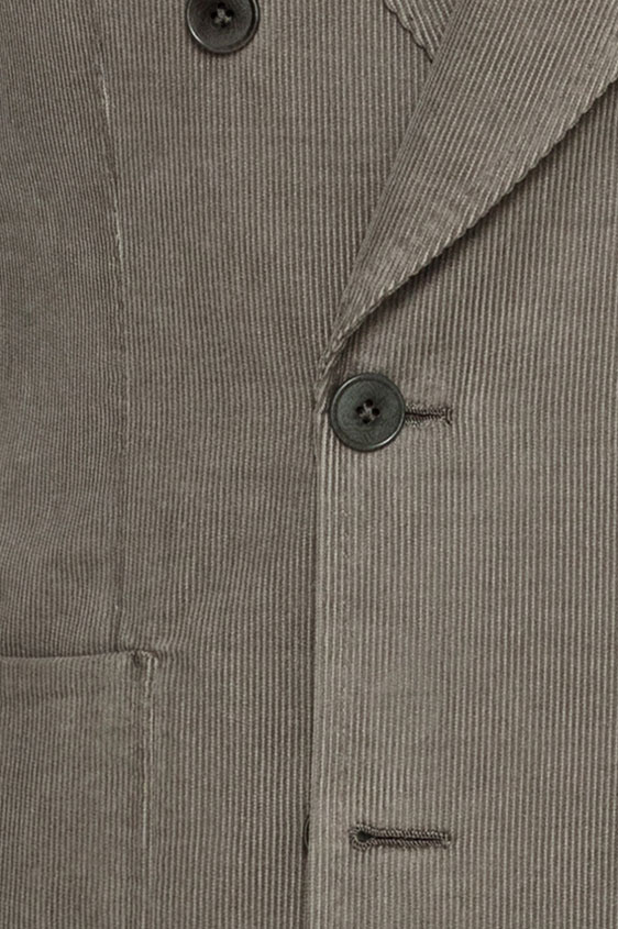 Серый вельветовый костюм