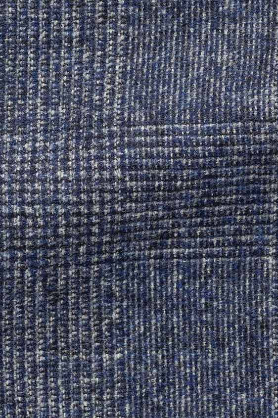 Синий костюм с меланжевым эффектом в клетку “гленчек”