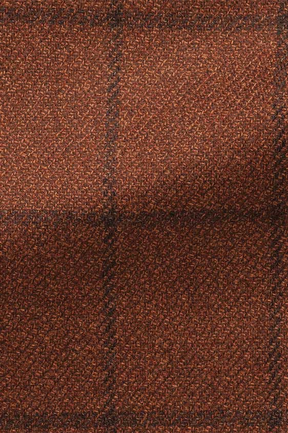 Коричневый пиджак в крупную темную клетку