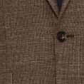 Серо-коричневый пиджак вязаной фактуры