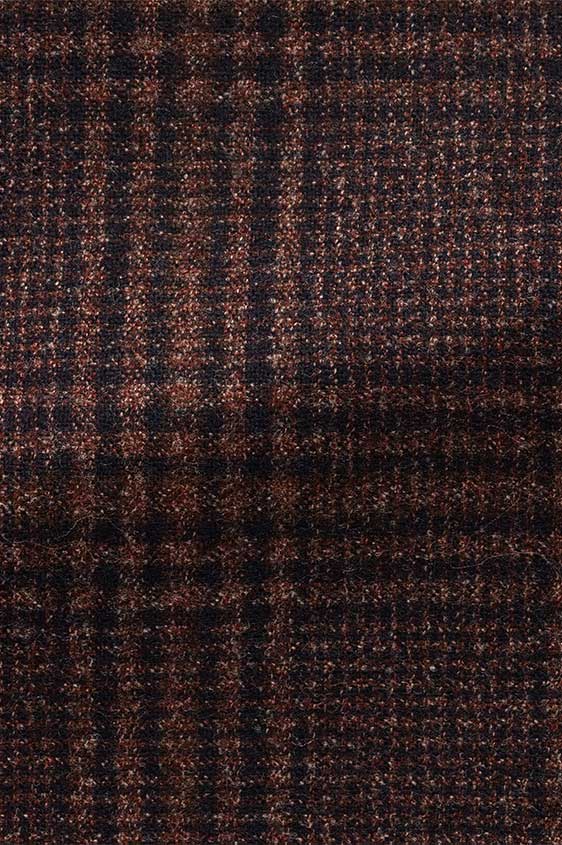 Бордово-коричневый пиджак в клетку “гленчек”