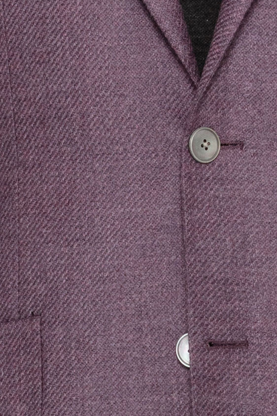 Лиловый пиджак структуры твил