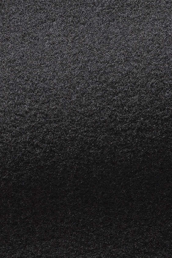 Черное однобортное пальто из шерсти