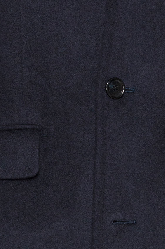 Синее пальто из кашемира
