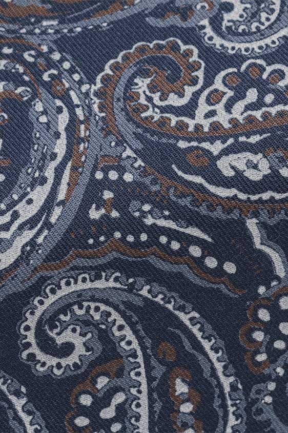 Синяя сорочка с принтом “пейсли”