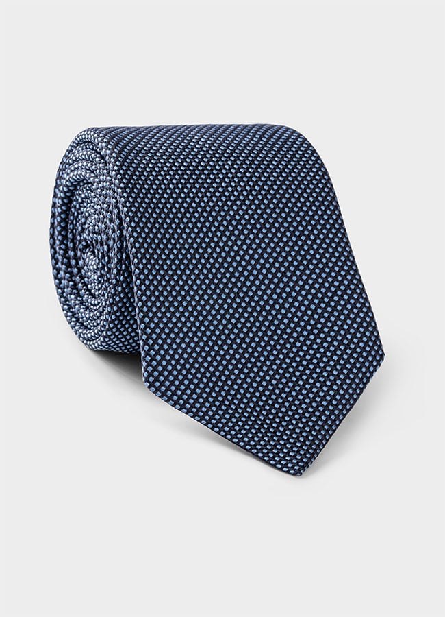 Сине-голубой шелковый из плетеного шелка