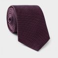 Бордово-синий галстук из плетеного шелка