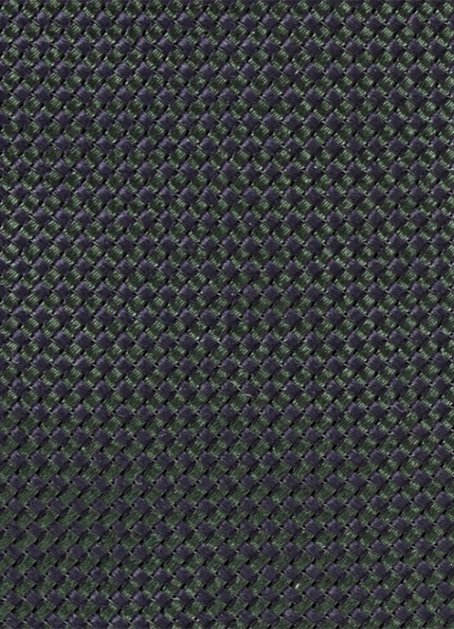 Зеленый галстук из плетеного шелка