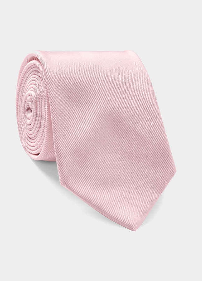 Бледно-розовый шелковый галстук