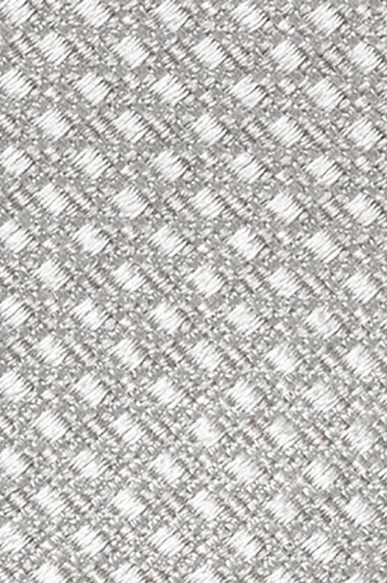 Серебряный галстук с белыми вкраплениями