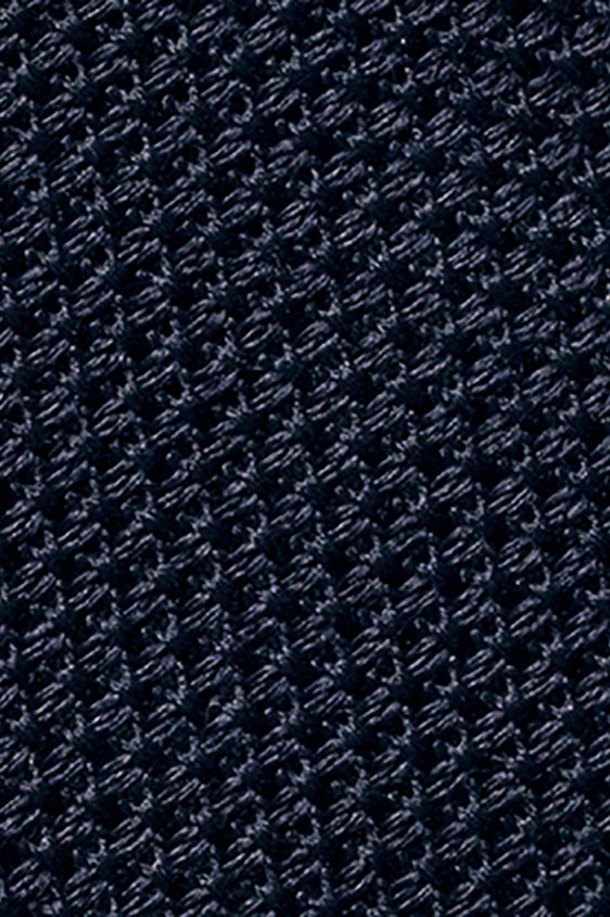 Темно-синий галстук плетеной фактуры