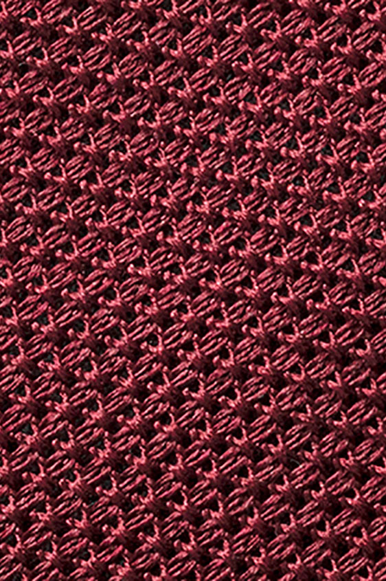 Темно-красный галстук плетеной фактуры